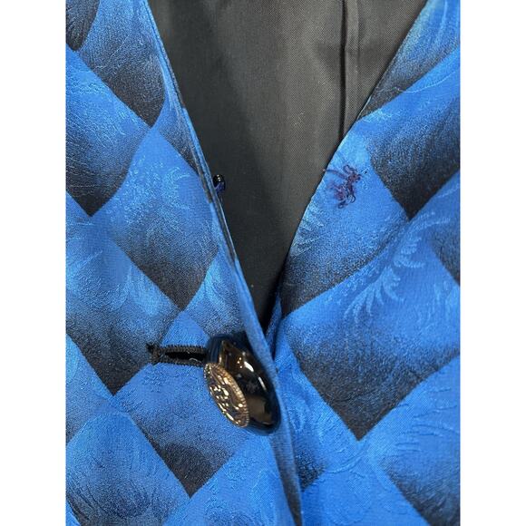 Vintage 100% Silk Asian Floral Anne Crimmins for Umi Collections Blazer Size 10 - Picture 7 of 13